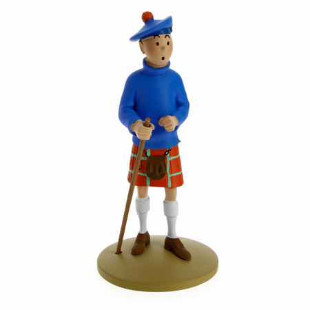 ​​​Tintin Figurine Tintin Kilt L'Île Noire Résine 13.5cm