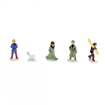​Tintin Au Pays des Soviets Ensemble de 5 Mini Figurines