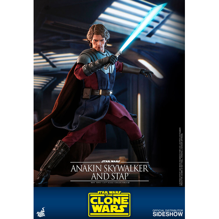 Star Wars: The Clone Wars Anakin Skywalker and STAP 1:6 figure set Hot Toys 906795
