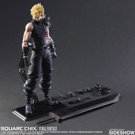 Final Fantasy VII Remake Cloud Strife (Version 2) figurine 10 pouces Square Enix Play Arts Kai 906314