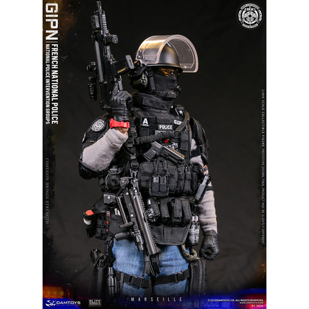 French National Police Intervention Groups GIPN in Marseille 1:6 figure DamToys 78076