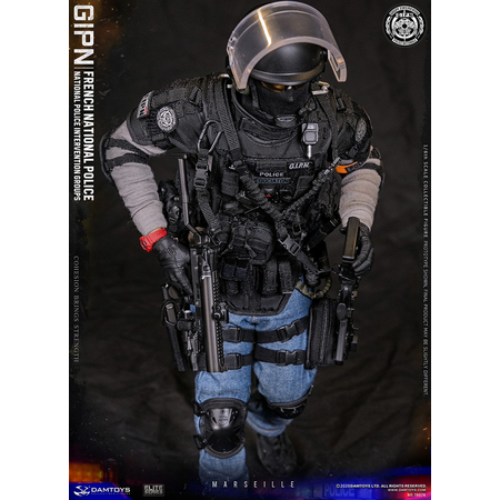 French National Police Intervention Groups GIPN in Marseille 1:6 figure DamToys 78076