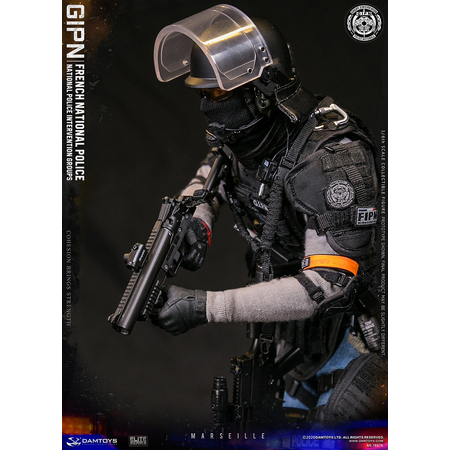 Groupe d'intervention GIPN Marseille Police française figurine 1:6 DamToys 78076