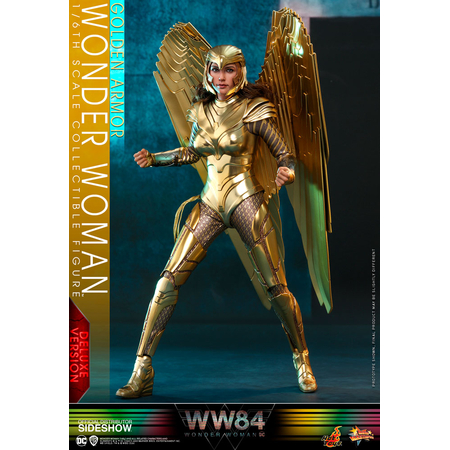 DC Wonder Woman avec Armure dorée VERSION DE LUXE figurine 1:6 Hot Toys 906348 MMS578