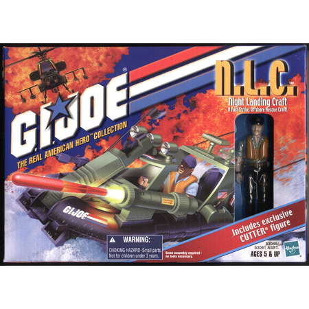 GI Joe (2001) NLC Night Landing Craft avec figurine Cutter Hasbro