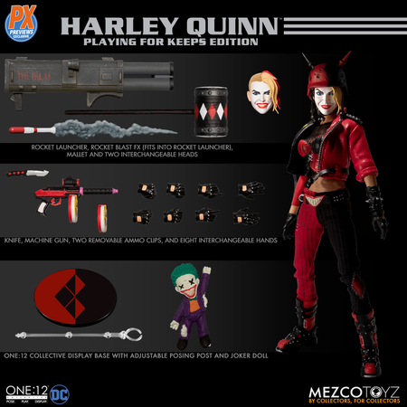 One-12 Collective DC Harley Quinn Playing For Keeps Edition PX Exclusive Mezco Toyz