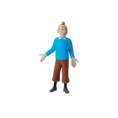 Tintin Chandail Bleu Figurine 8cm Moulinsart