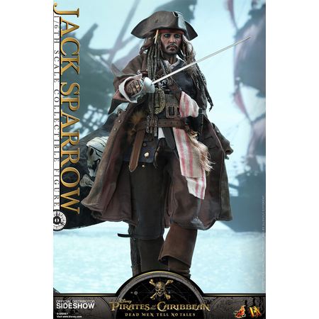 Pirate des Caraïbes Dead Men Tell No Tales Jack Sparrow figurine échelle 1:6 Hot Toys 903044
