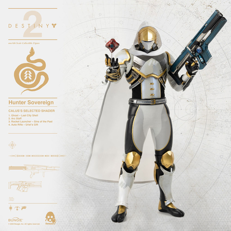 Hunter Sovereign (Calus's Selected Shader) 1:6 figure Threezero 907066