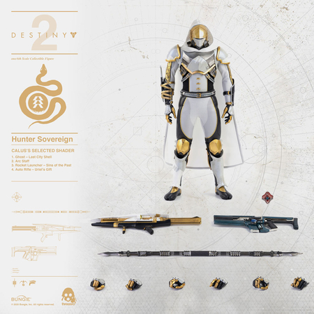 Hunter Sovereign (Calus's Selected Shader) figurine 1:6 Threezero 907066