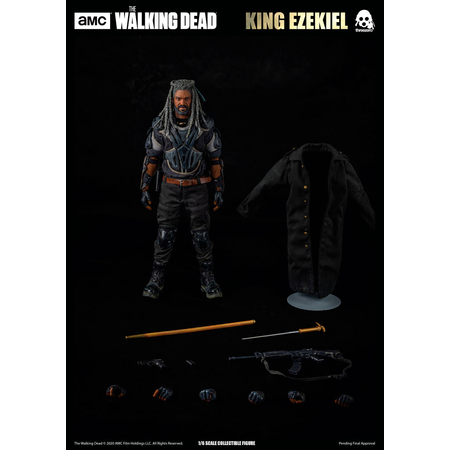 The Walking Dead King Ezekiel 1:6 figure Threezero 906808