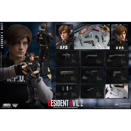 Resident Evil 2 Leon S Kennedy Figurine échelle 1:6 Damtoys 907047