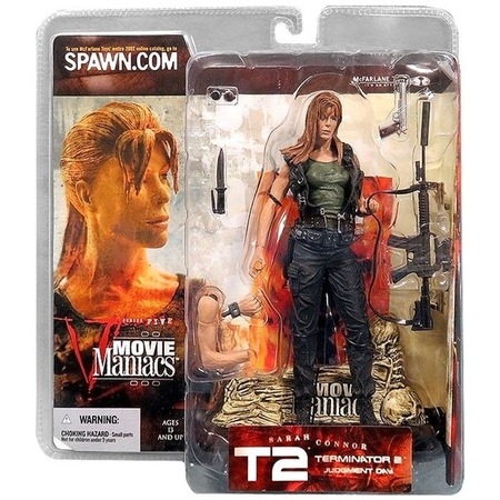 Terminator 2 Judgement Day Sarah Connor 7 inch figure Spawn Movie Maniacs Series 5 McFarlane