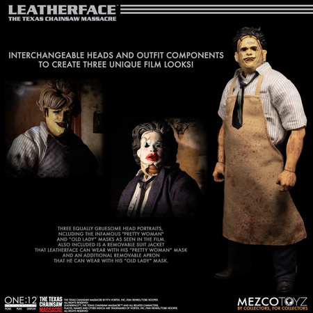 One:12 Collective Le Massacre à la tronçonneuse Leatherface figurine de Luxe Mezco Toys 77525
