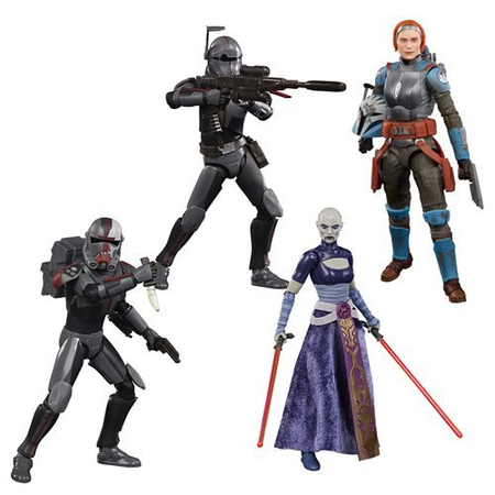 ​​Star Wars The Black Series 6-inch Wave 4 (Bo-Katan, Asajj Ventress, Hunter, Crosshair,) Set of 4 Figures Hasbro