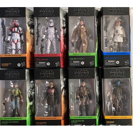 Star Wars The Black Series 6-inch Wave 2 (Cad Bane) Set of 8 Figures Hasbro