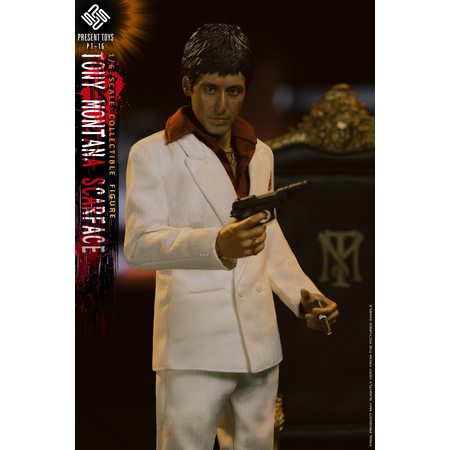 Tony Montana Scarface (white suit) 1:6 scale figure Present Toys PT-SP15