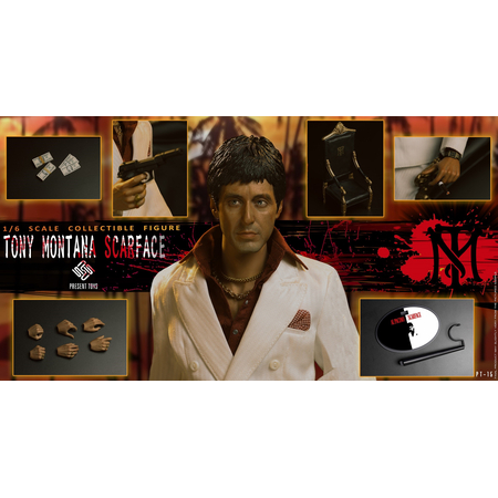 Scarface (white suit) 1:6 scale figure Present Toys PT-SP15