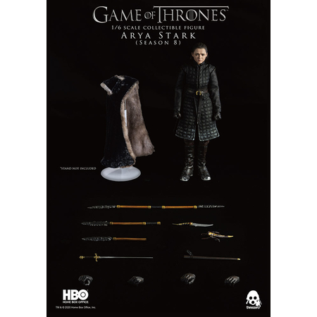 Arya Stark (Season 8) 1:6 scale figure Threezero 907265