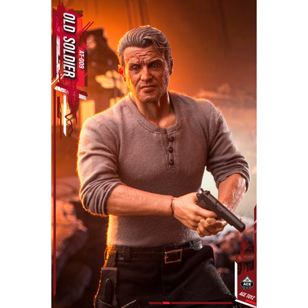 Ancien combattant (style Stallone) figurine échelle 1:6 ACE Toyz AT-009