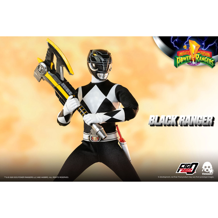 Mighty Morphin Power Rangers Black Ranger Figurine échelle 1:6 Threezero 907472