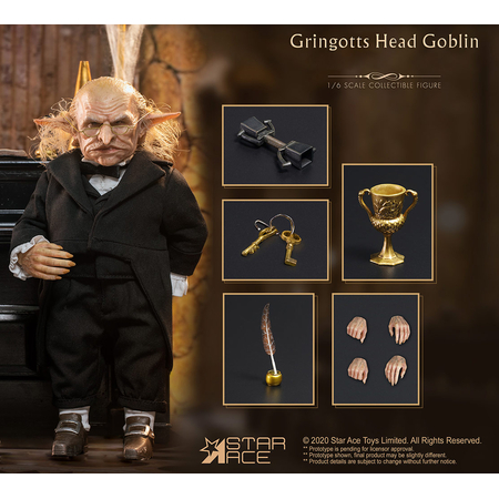 Gringotts Head Goblin (Normal Version) 1:6 Scale Figure Star Ace Toys Ltd 907449