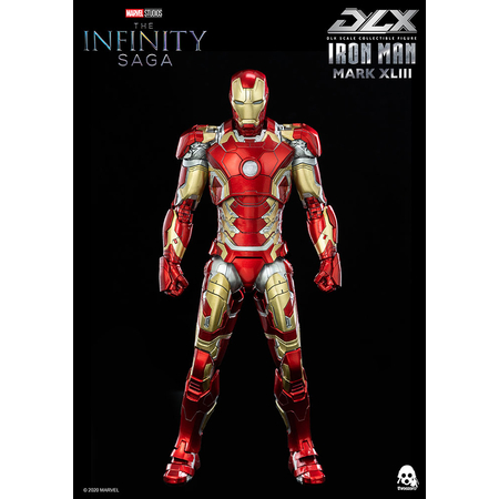 Iron Man Mark XLIII (MK 43) Diecast Figurine échelle 1:12 Threezero 907534