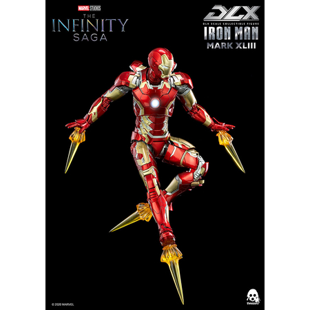 Iron Man Mark XLIII (MK 43) Diecast Figurine échelle 1:12 Threezero 907534