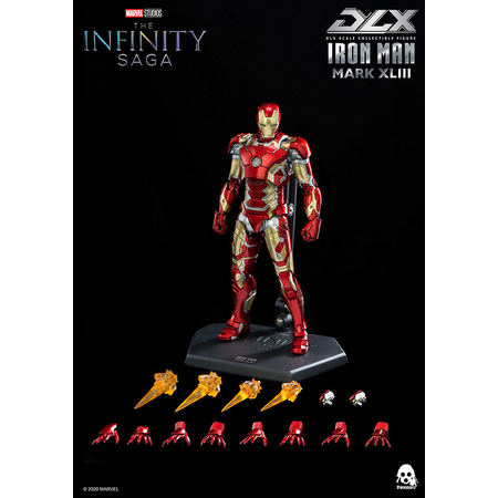 Iron Man Mark XLIII (MK 43) 1:12 Scale Collectible Figure Threezero 907534