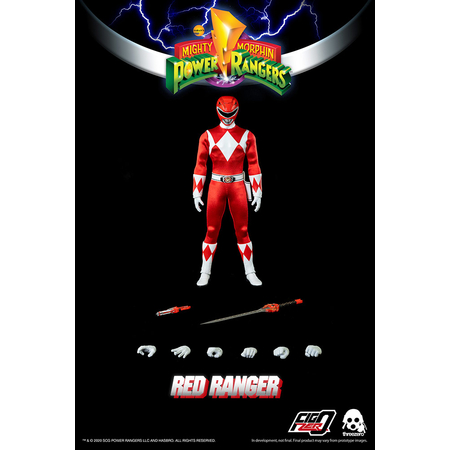 Mighty Morphin Power Rangers Red Ranger 1:6 Scale Figure Threezero 907470