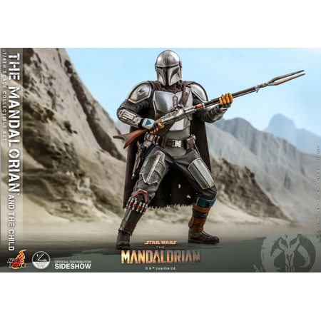 The Mandalorian and The Child Quarter scale 1:4 Collectible Set REGULAR VERSION Hot Toys 907267