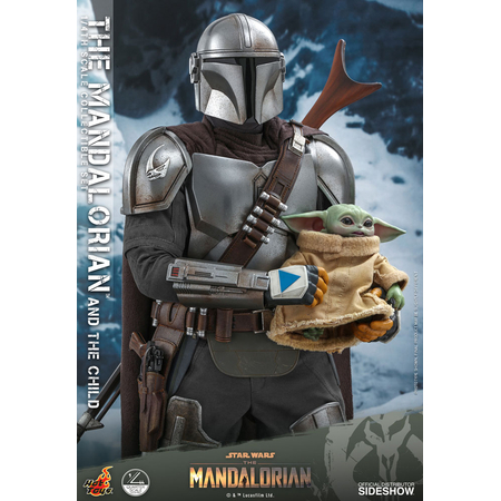 The Mandalorian and The Child Quarter scale 1:4 Collectible Set REGULAR VERSION Hot Toys 907267