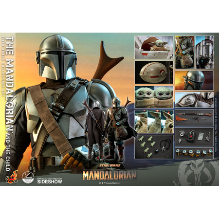 The Mandalorian and The Child Quarter scale 1:4 Collectible Set REGULAR VERSION Hot Toys 907267