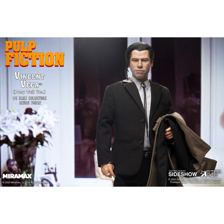 Pulp Fiction Vincent Vega 2_0 (Ponytail Version) with accessory set 1:6 Scale Star Ace Toys SA0085 SA0086 SA0086CV 906088 DLX 2.0 (product opened)
