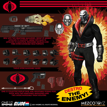 One-12 Collective GI Joe: Destro Figurine Mezco 76390