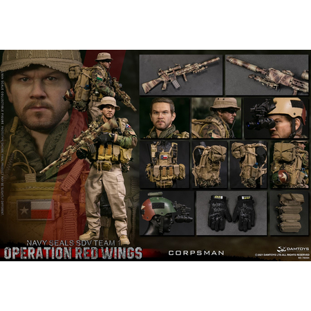 Operation Red Wings Navy Seals SDV Team 1 Corpsman Figurine Échelle 1:6 DamToys 78084