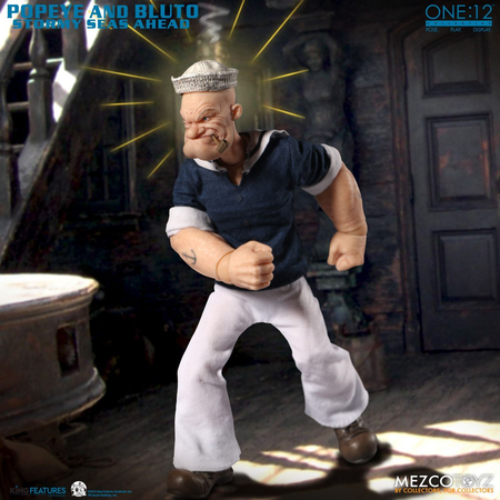 One-12 Collective Popeye & Bluto Stormy Seas Ahead Action figures Deluxe Box Set Mezco Toyz 76471