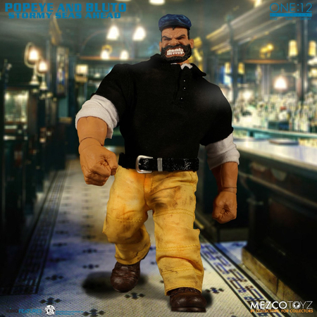 One-12 Collective Popeye & Bluto Stormy Seas Ahead Action figures Deluxe Box Set Mezco Toyz 76471