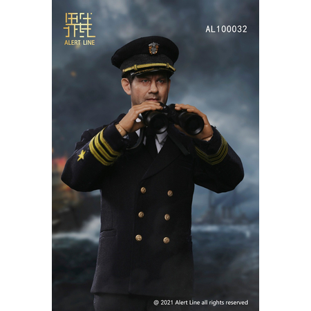 WWII US Navy Destroyer Commander 1:6 scale figure Alert Line AL100033