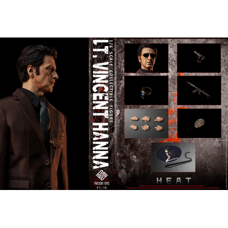 HEAT Lt Vincent Hanna 1:6 scale figure Present Toys PT-18