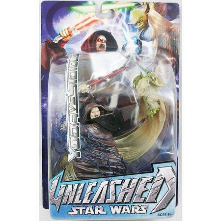 Star Wars Unleashed Yoda VS Sidious 7-inch figure (2005) Hasbro