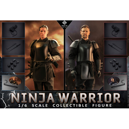 Double suit Ninja Warrior Ensemble de 2 figurines échelle 1:6 Present Toys PT-SP17