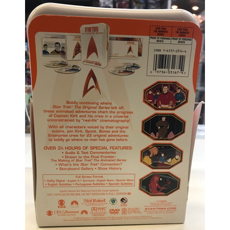 Star Trek The animated series (22 épisodes) coffret de 4 DVD pack Paramount