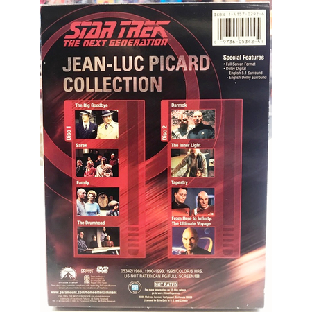 Star Trek The Next Generation Jean-Luc Picard Collection 2 DVD pack (2004) Paramount