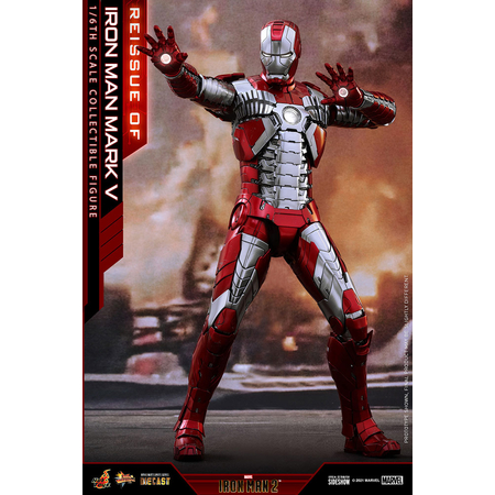 Marvel Iron Man Mark V Diecast - Figurine échelle 1:6 Hot Toys 907514