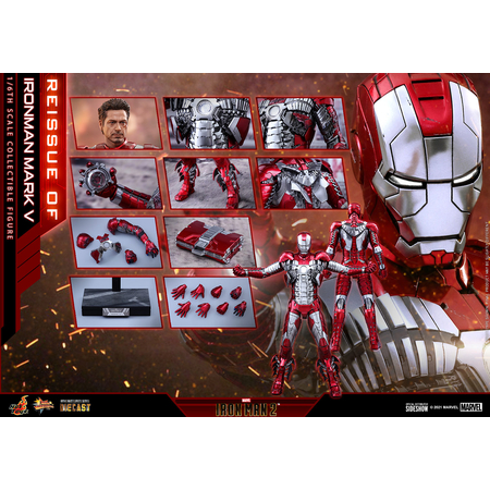 Iron Man Mark V - 1:6 Scale Diecast Figure Hot Toys 907514