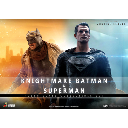 DC Knightmare Batman et Superman Ensemble de 2 figurines à l'échelle 1:6 Hot Toys 908013 TMS038