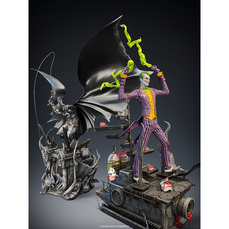 The Joker Arkham Asylum 1:8 Scale Polystone Statue Silver Fox Collectibles 907553
