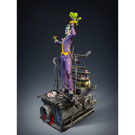 The Joker Arkham Asylum 1:8 Scale Polystone Statue Silver Fox Collectibles 907553