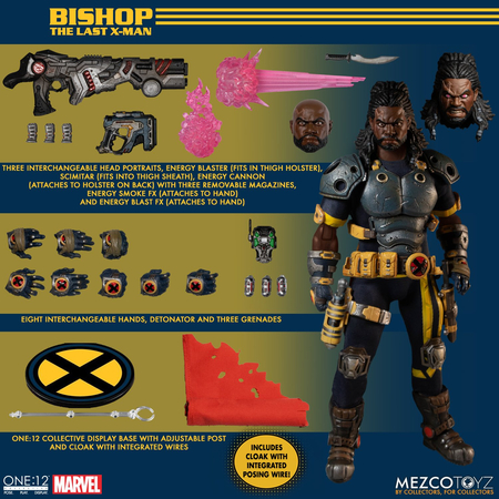 One-12 Collective Marvel Bishop Action figure Mezco Toyz 77286